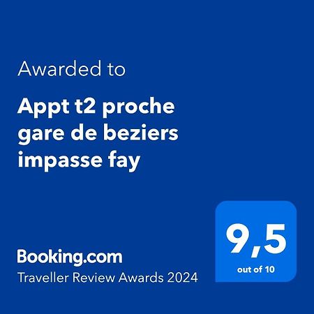Apartament Appt T2 Proche Gare De Beziers Impasse Fay Zewnętrze zdjęcie